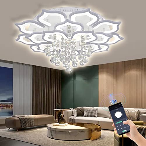 Crystal Flower Ceiling Light
