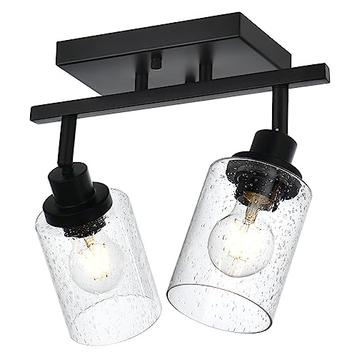 2 Light Wall Sconce Spotlight Fixtures (Black / 2-Light)