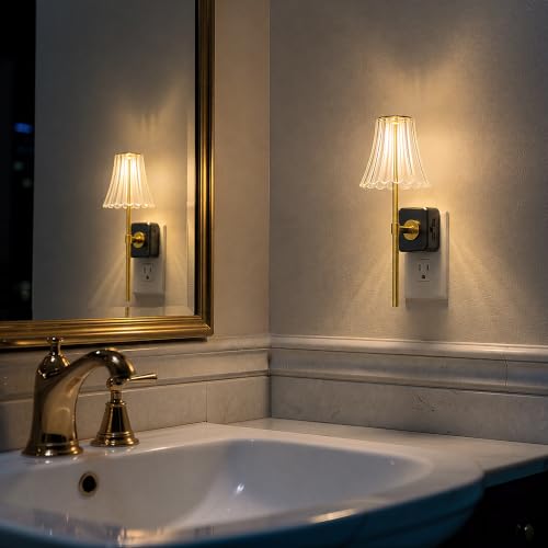 LED Night Lights Plug into Wall (Clear / 2 Pack)