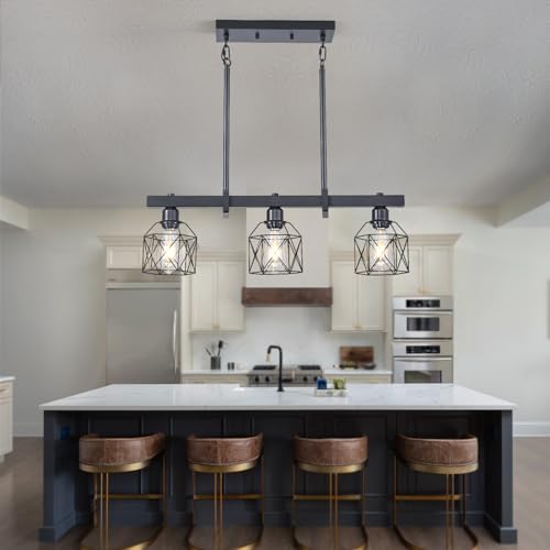 Vintage Industrial Pendant Light Over Table