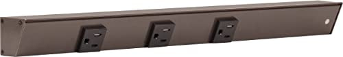 Task Lighting APT Angled Power Strip 18 inch Right (18 inch Right / Bronze)
