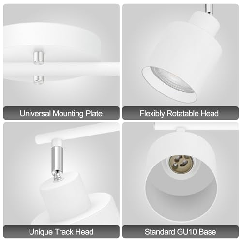 2 Light Led Track Lighting (2 light White)