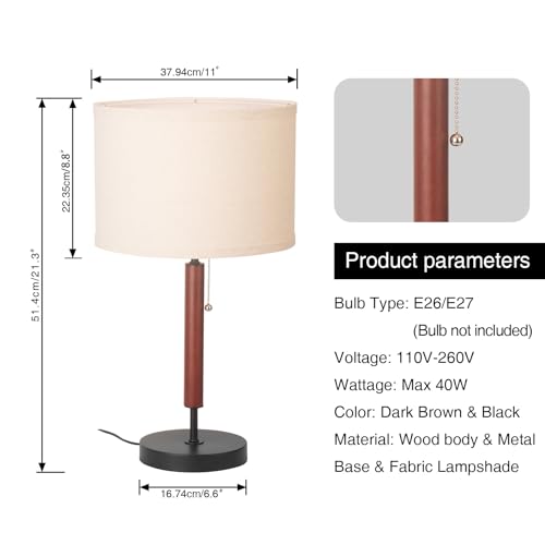 Mid Century Table Lamp (Black)