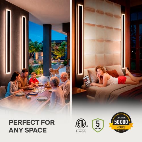 72" LED Linear Wall Sconce (Black)