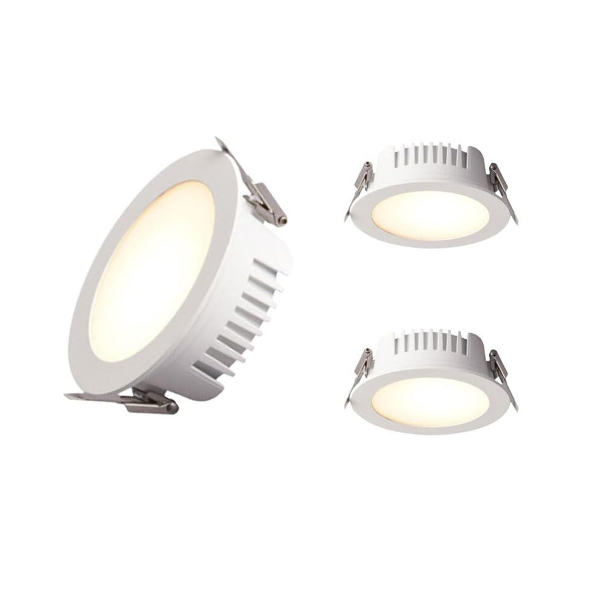 3Pcs Recessed Ceiling Light (12w / White light)