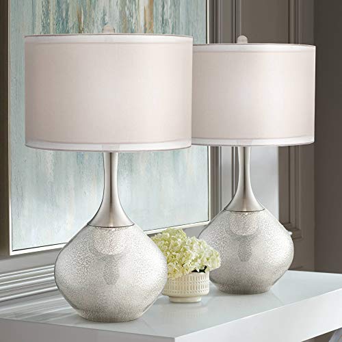 Swift 30 1 2" Large Table Lamps Set of 2 Mercury Glass (Two Set)