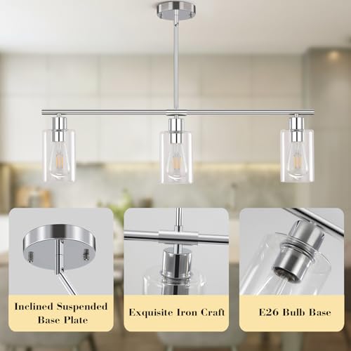 Kitchen Island Lighting (Chrome / 3-light)