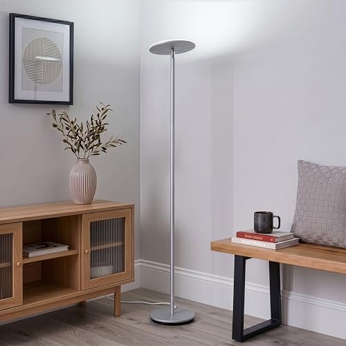 Sky Flux Dimmable LED Floor Lamp (Silver)