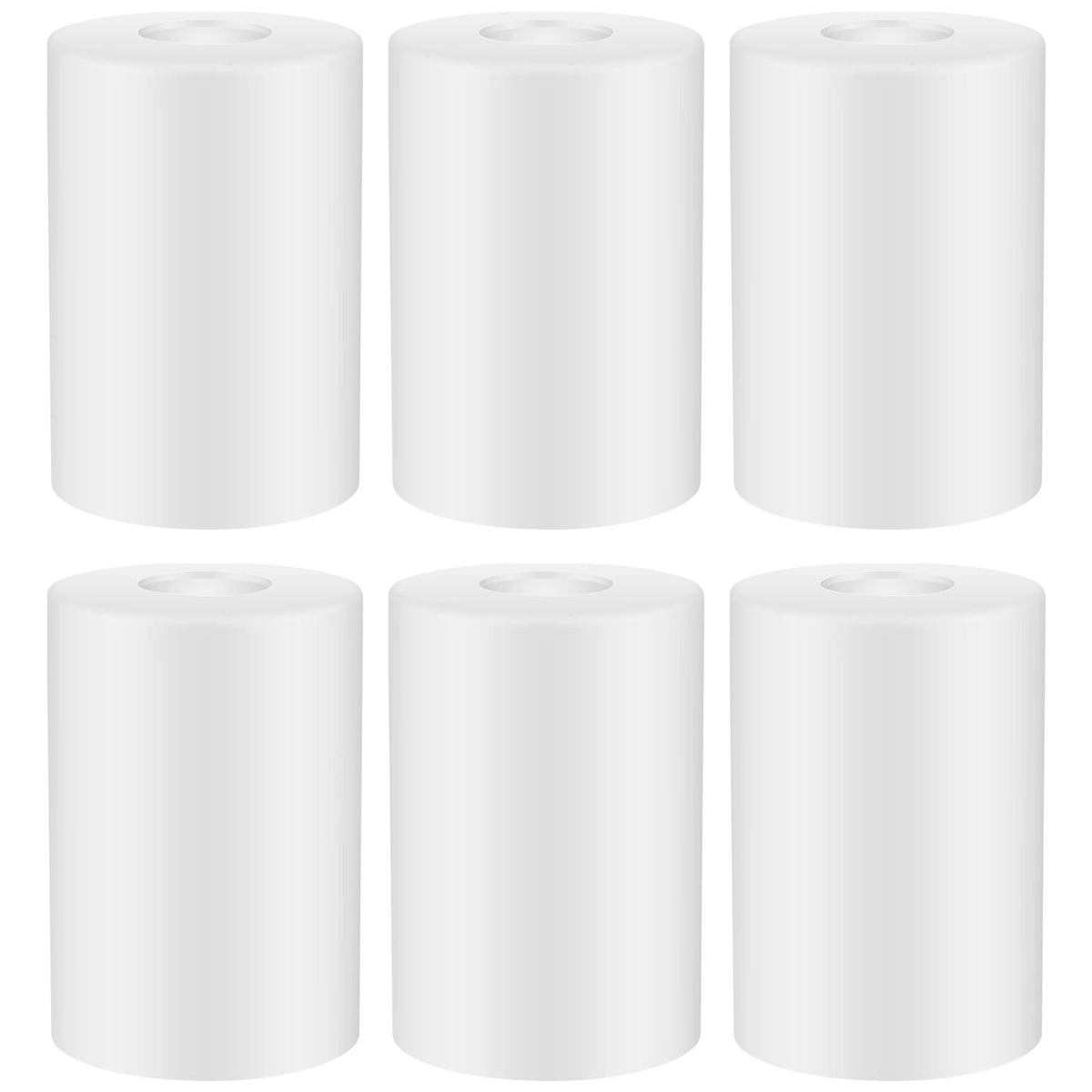 6 Pcs Frosted White Glass Shade Replacements for Pendant (White / Frosted)