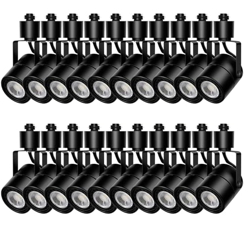 Track Lighting Heads 10W 4000K Cool White Dimmable Bright LED Track Lights Fixtures for Accent Retail Kitchen Artwork