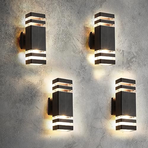 6 Pack Outdoor Lights (2-tier 12.8 Inches)
