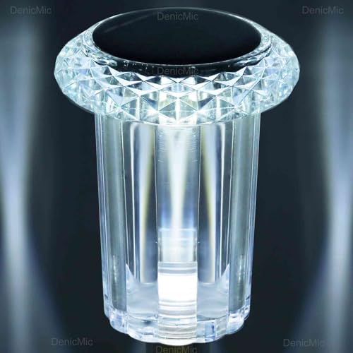 Solar Lights Outdoor Pathway Lights LED Waterproof Acrylic Lamp Head Stainless Steel Stake for Yard Garden Landscape Path Walkway Driveway Patio Lawn