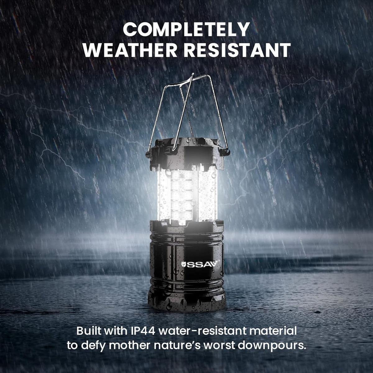 3 Pack Black LED Lanterns (3 Pack Black)