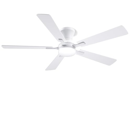 Low Profile Ceiling Fan with Light and Remote
