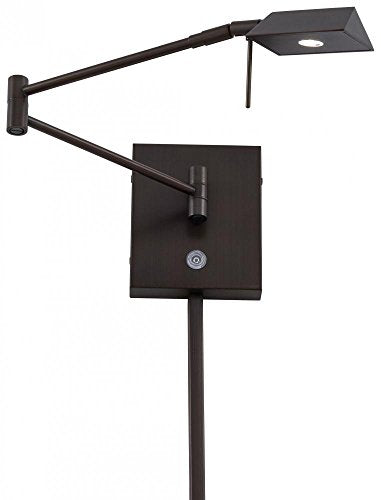 P4318 647 George's Reading Room LED Swing Arm Wall Lamp (Copper Bronze Patina)