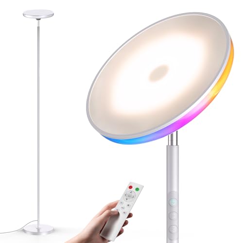 UFO Torchiere Floor Lamp (White)