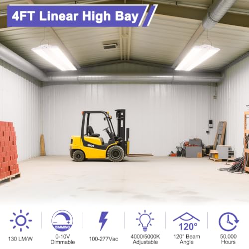 4FT LED Linear High Bay Lights 2Pack (4FT)