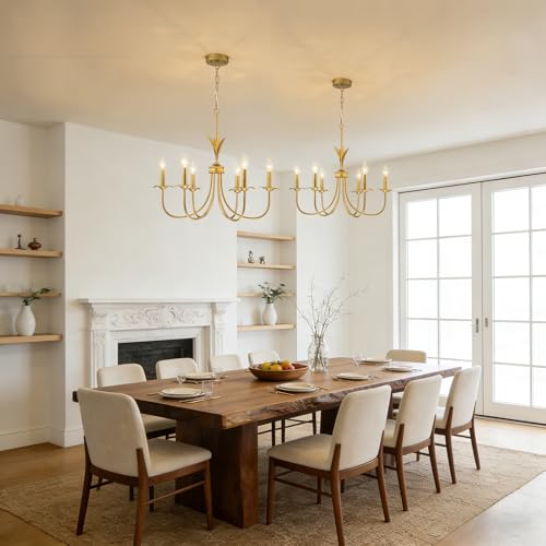 Flower Farmhouse Chandeliers for Dining Room Light Fixture