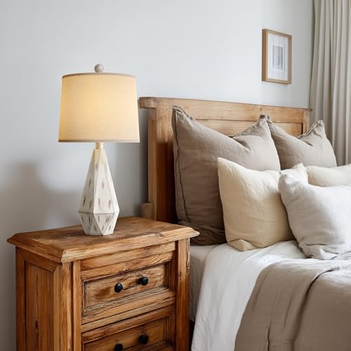 23'' Farmhouse Table Lamps Set of 2 (Medium - Washed White)