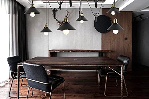 Pulley Pendant Light With 6 Lights (6 Arms-UFO)