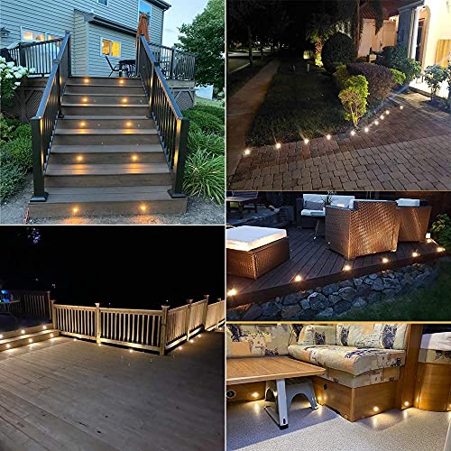 Low Voltage LED Deck Light (30 Pack / Warm White)