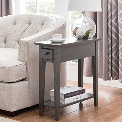 Teegan End Table (Smoke Gray)