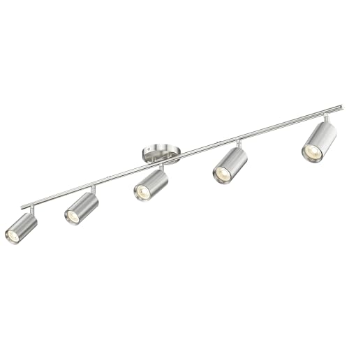 Track Lighting Fixtures Ceiling (Kaleidoscope, Brushed Nickel / 43", 5-light)