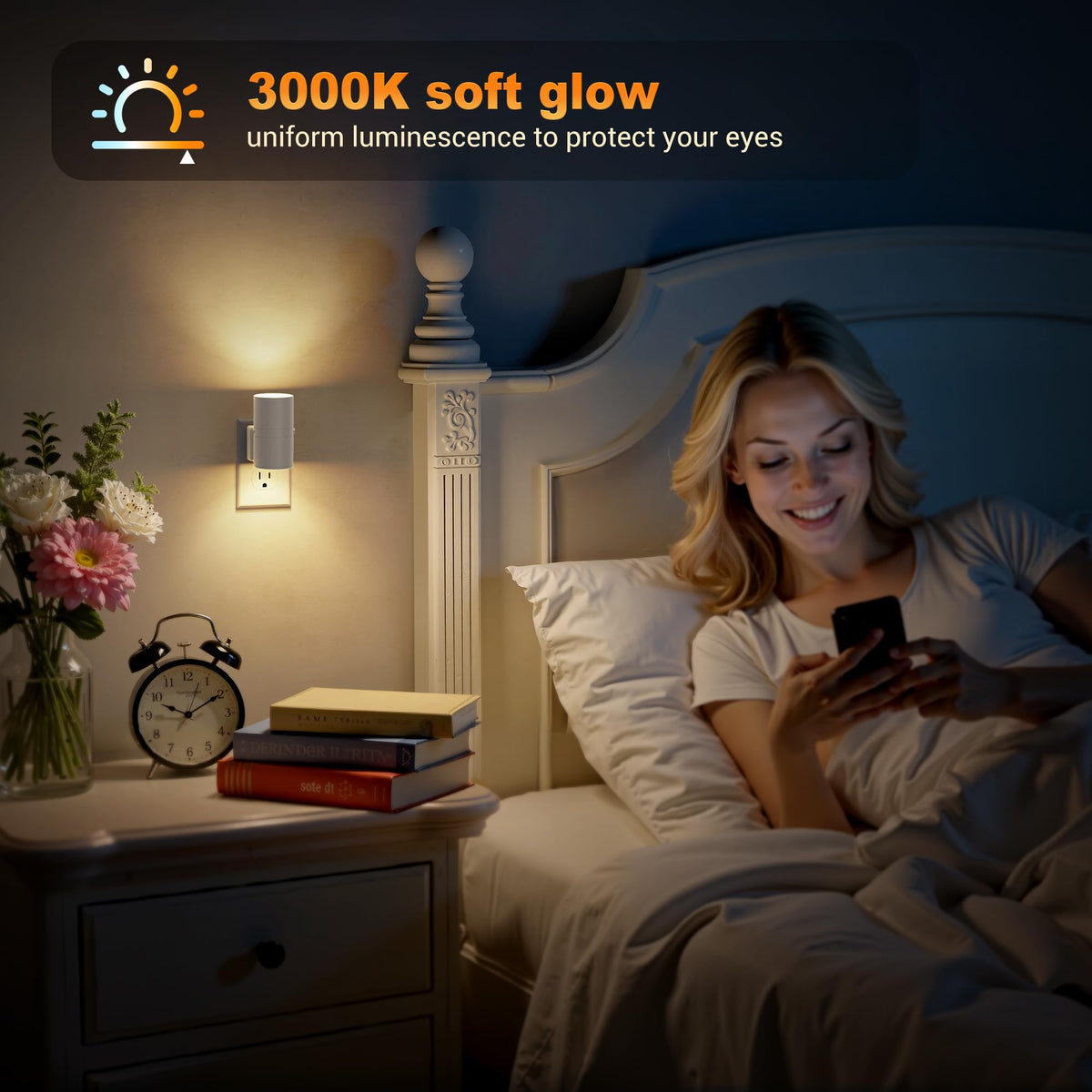 Night Lights Plug into Wall (Gray)