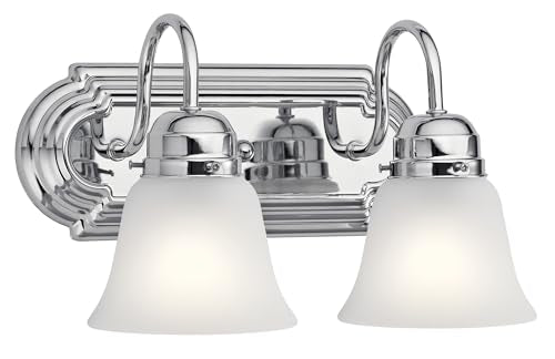 2 Light Vanity Bath Light in Chrome