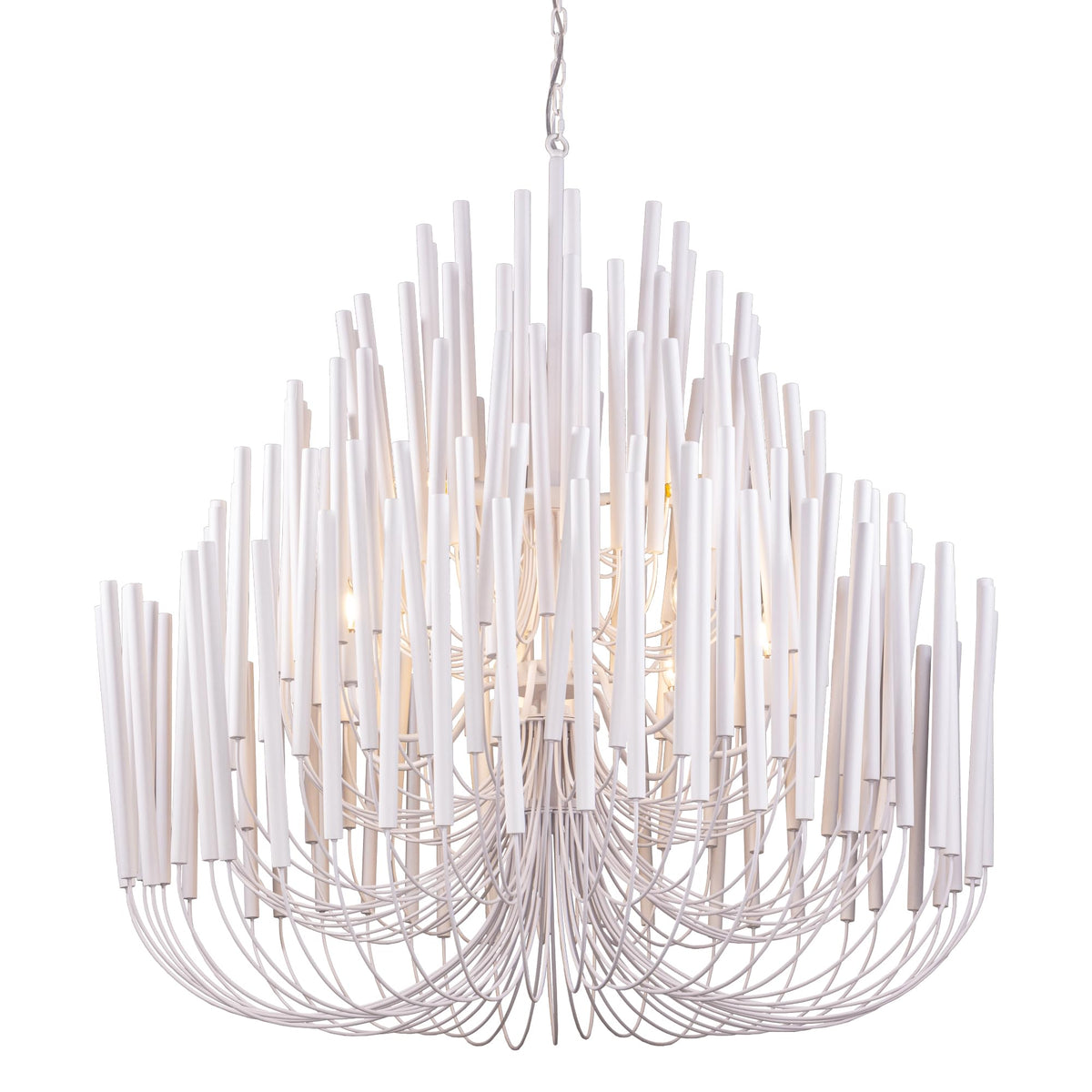 Modern Farmhouse Chandelier for Dining Room 41" (White / 41 inches)