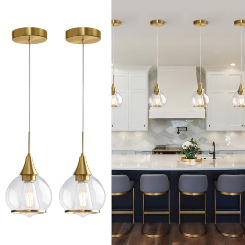 Pendant Light Fixtures Kitchen (Gold / 2 Pack-6inch)