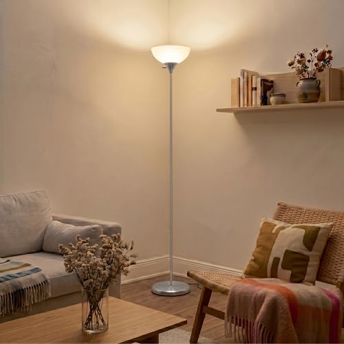 Sky Dome Dimmable LED Floor Lamp (Platinum Silver)