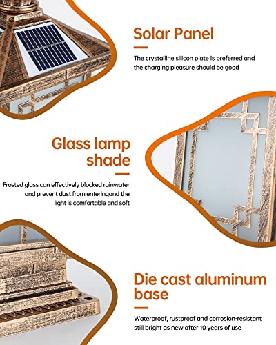 LED Solar Post Light Outdoor