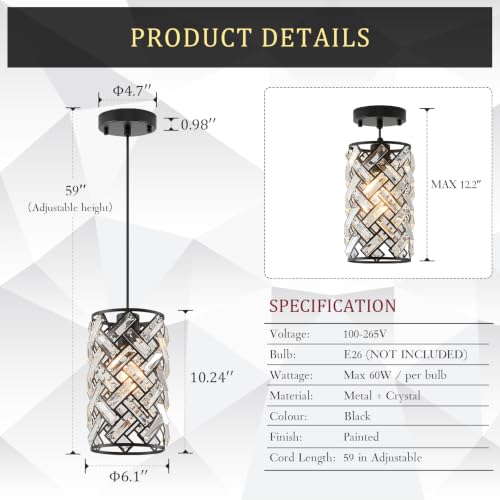 Crystal Pendant Lights for Kitchen Island 1