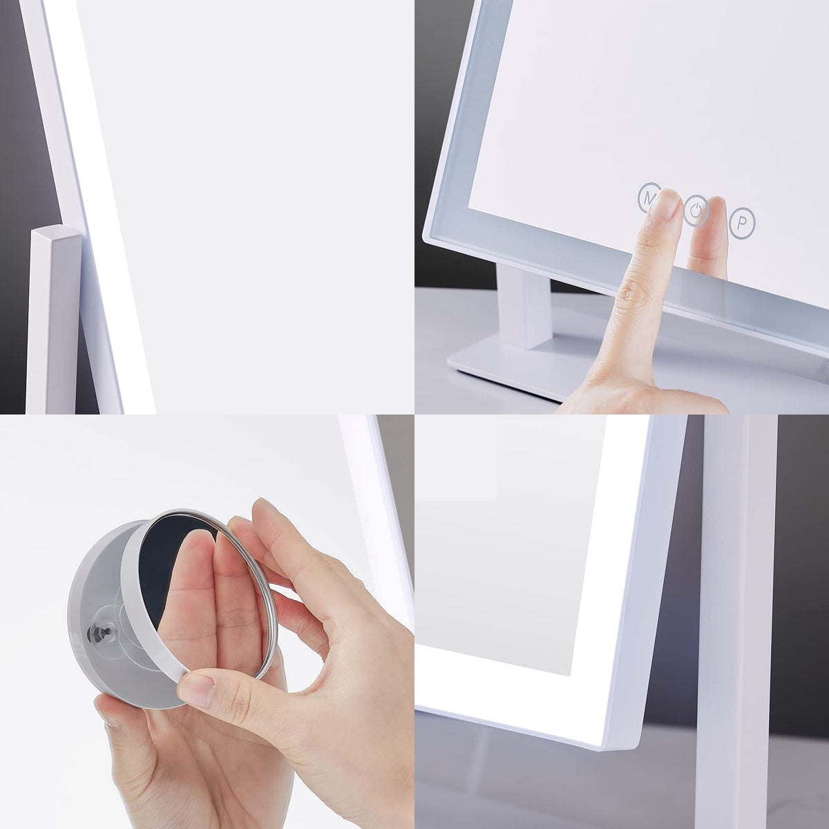 Lighted Makeup Mirror (14.1"L x 12.1"W)