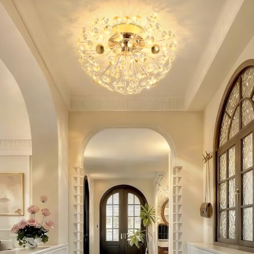 Modern Dandelion Firework Sputnik Chandelier Pendant Light for Living Room