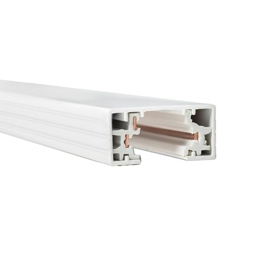 H Track 4FT Single Circuit 120V with 2 Endcaps in White (White / 4 Feet / H-Series)