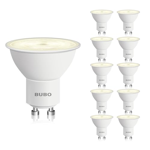 GU10 LED Bulb 6W Equivalent 50W (10 Pack / 3000k Warm White)