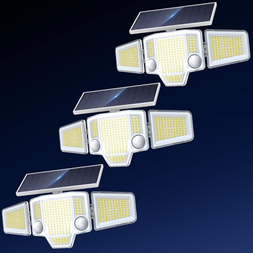 Solar Flood Lights (White / 3 Pack)