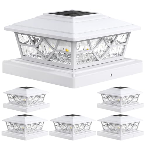 Solar Post Cap Lights 4x4 5x5 6x6 (White)
