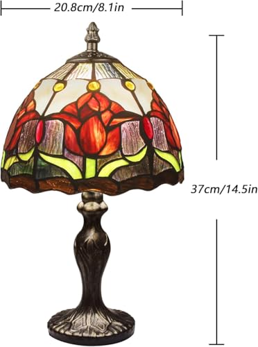 8'' Stained Glass Table Lamp (tulip)