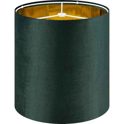1 Pc Small Lamp Shade for Bedside Lamp (10 × 10 × 10 inches (1 Pack) / Green-Velvet Mirror)