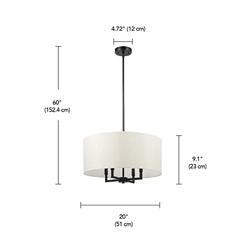 67000065 4 Light Chandelier (Matte Black, Emery)