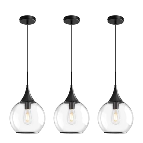 Pendant Lights Kitchen Island (Black / 3 Pack-10inch)