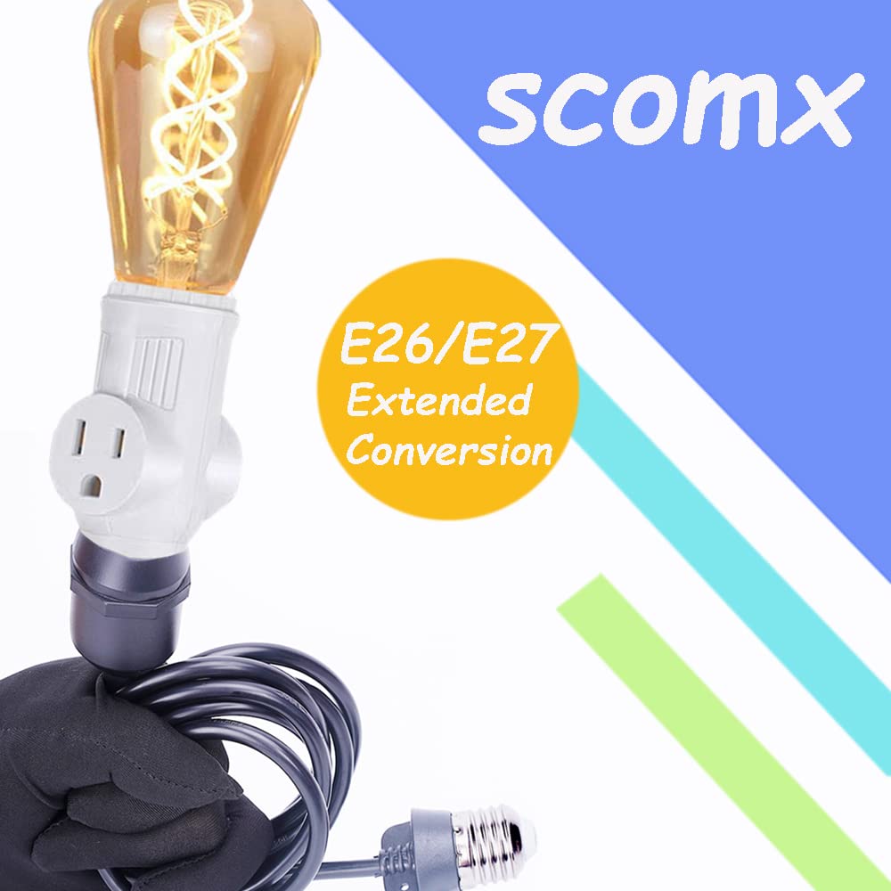 E26 E27 Light Socket Extender Cord