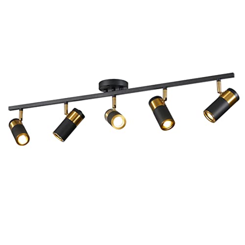 5 Light Track Lighting (Black(5-lights))