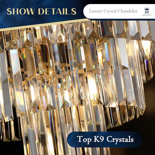 Modern Crystal Chandeliers Luxury Round Chandelier Light Fixture