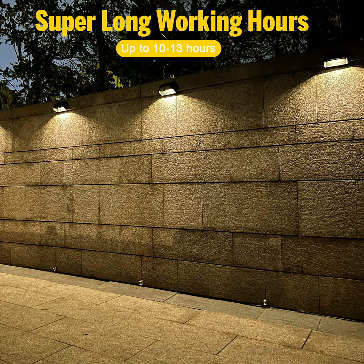 Brighter Solar Fence Lights (Black / 12 Pack Solar Fence Lights)