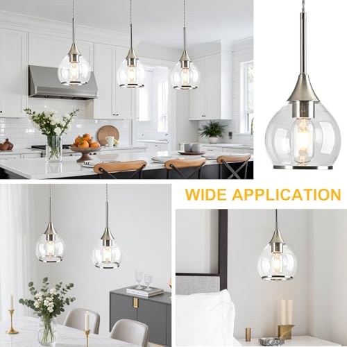 1 Piece Island Light for Kitchen (Brushed Nickel / 1-Light)