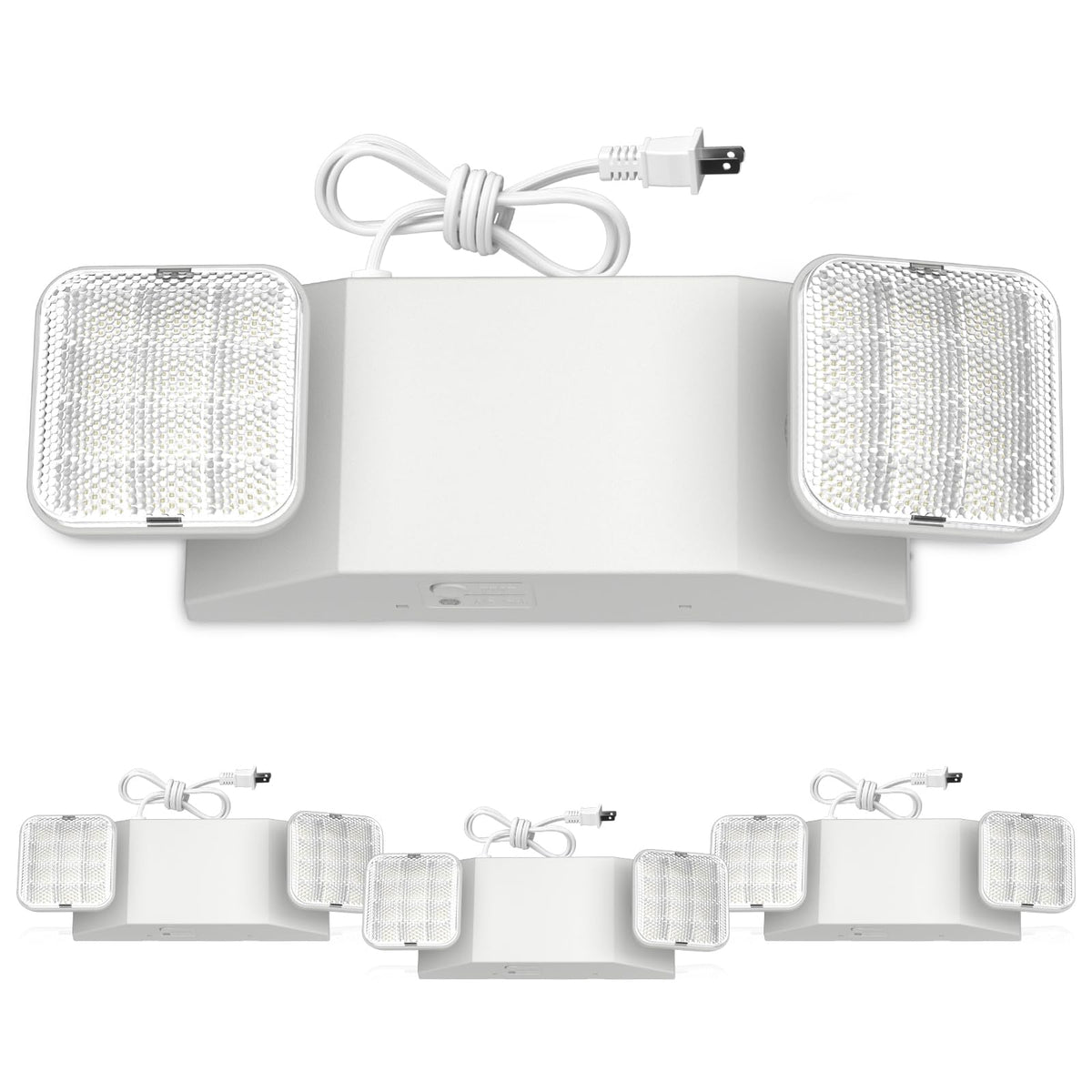 4 Pack Led Emergency Lights with Square Head (4 pack)